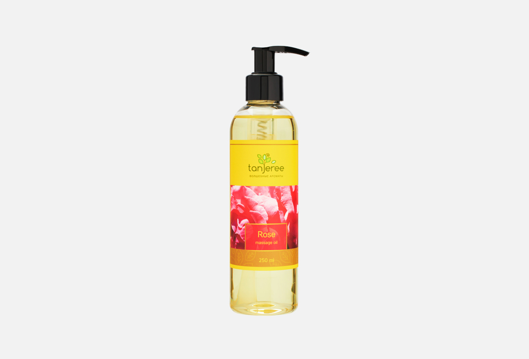 Массажное масло TANJEREE Rose massage oil 250 мл масло массажное для тела tanjeree almond massage oil 250 мл