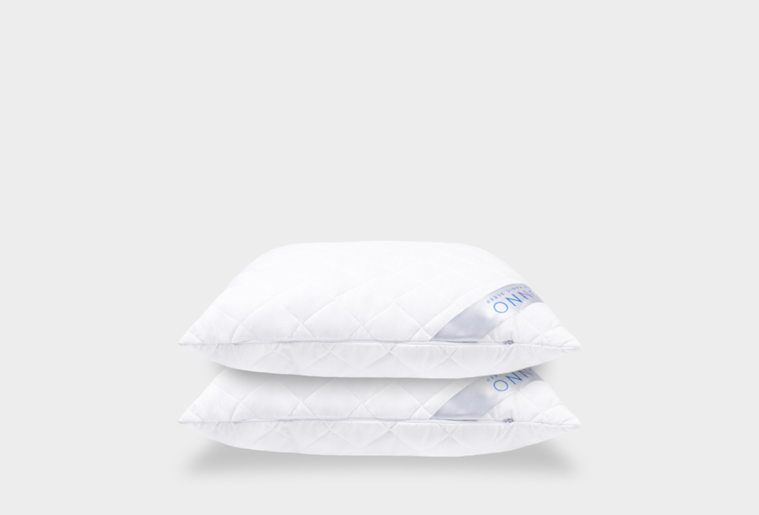 Комплект подушек SONNO AURA, Ослепительно белый, 70x70 см 2 шт одеяло sonno aura французский серый двуспальный