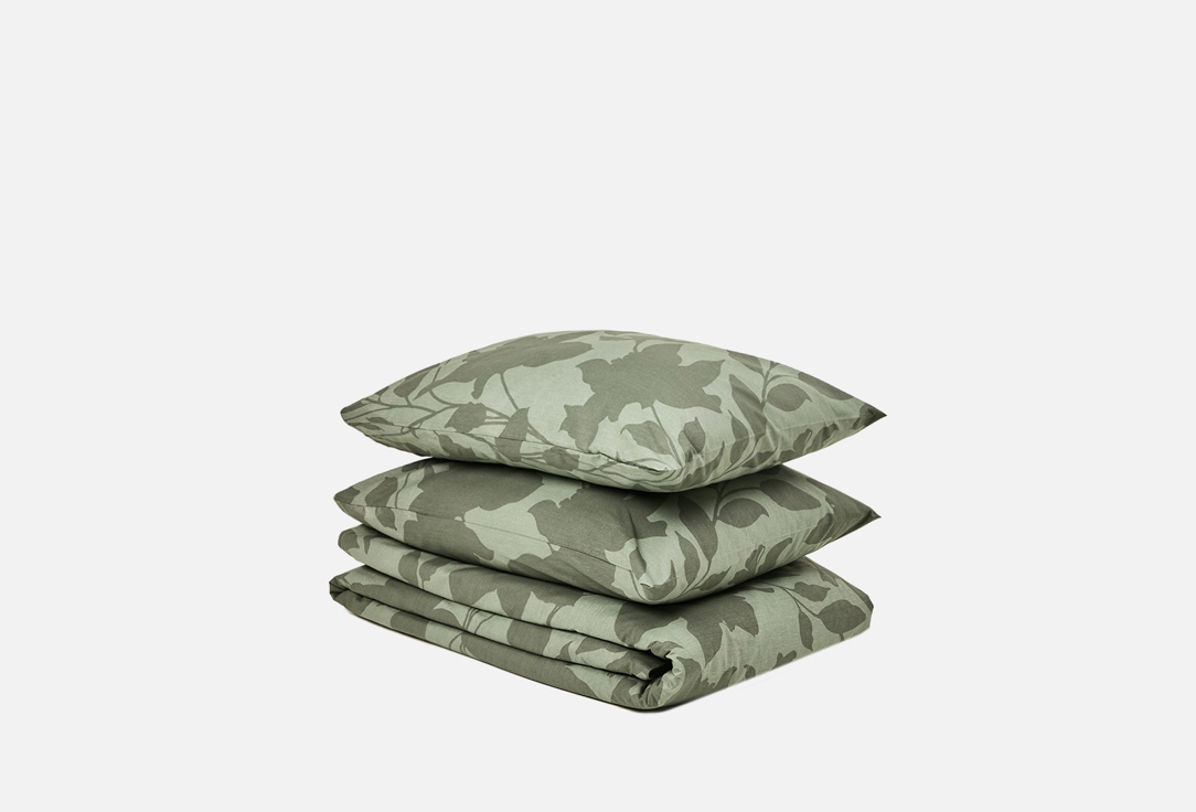 Изображение товара Комплект постельного белья SONNO URBAN FLOWERS, Светло-оливковый, двуспальный