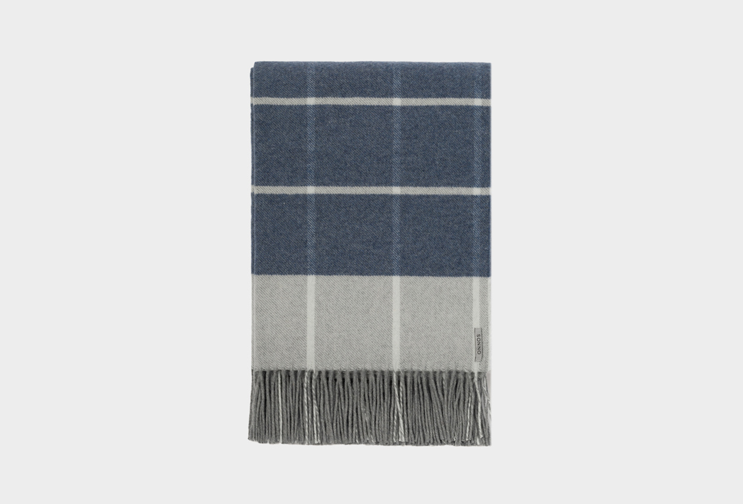 

Плед SONNO, Синий, MONTBLANC Серо-голубой 140х200 см 1 шт