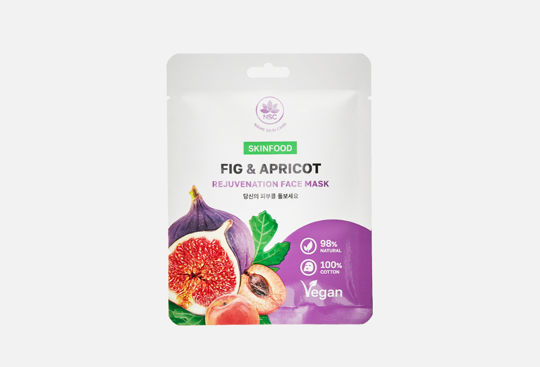 

Тканевая маска для лица NAME SKIN CARE, Figs & apricots 1 шт