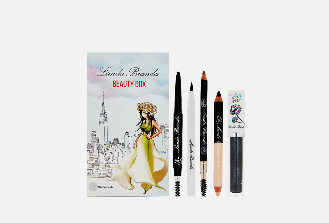 Изображение товара Подарочный набор Landa Branda для глаз и бровей 5 средств косметика