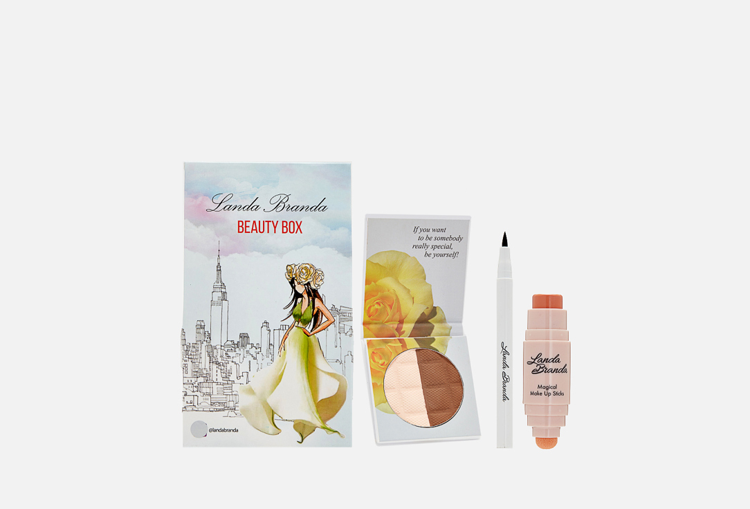 Изображение товара Подарочный набор Landa Branda Пудра+ Стик-Румяна+ Подводка-фломастер