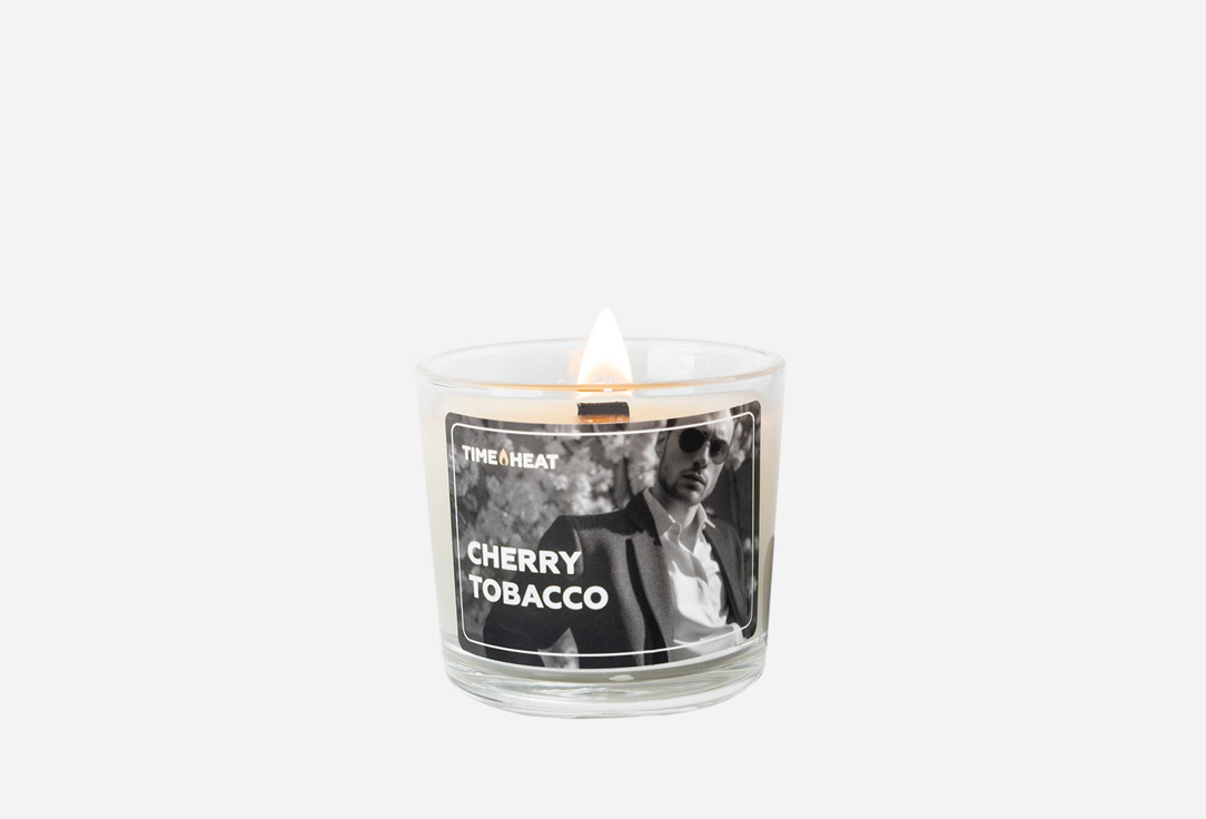 Ароматическая свеча TIME HEAT Cherry tobacco 80 мл массажная свеча time heat dark prince 45 мл