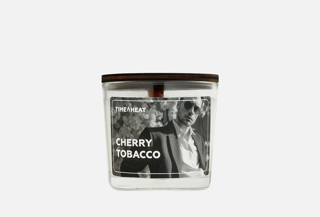 

Ароматическая свеча TIME HEAT, Белый, Cherry tobacco 80 мл