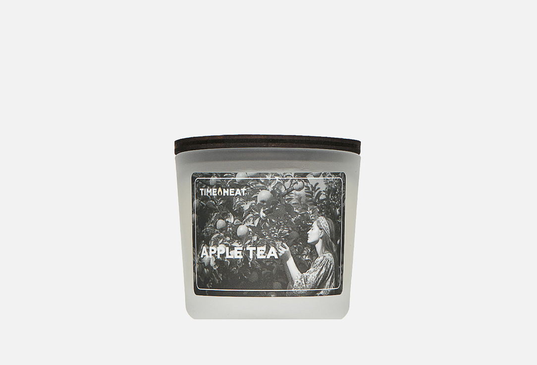 Ароматическая свеча TIME HEAT Apple tea 80 мл папа каспийский чай яблочный в ассортименте