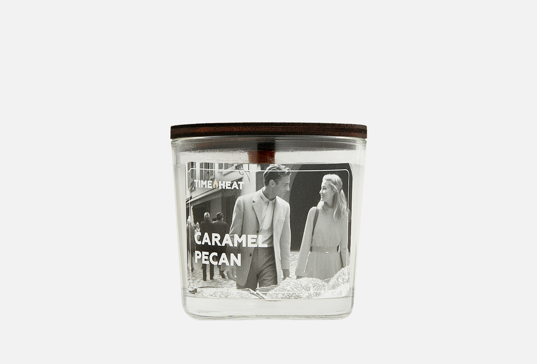 

Ароматическая свеча TIME HEAT, Белый, Caramel pecan 80 мл