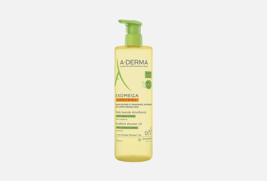 Смягчающее масло для душа A-DERMA EXOMEGA CONTROL 750 мл a derma лосьон для тела exomega control 200 мл