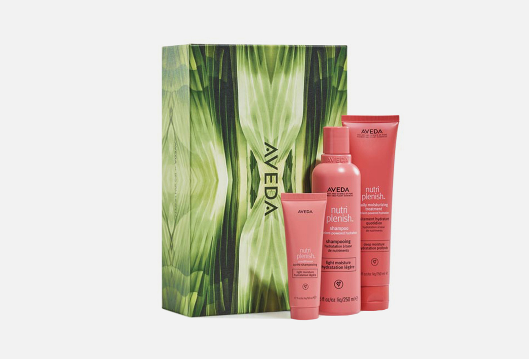 шампунь для легкого увлажнения aveda nutriplenish™ shampoo nutrient powered hydration light moisture 250 мл Набор для волос AVEDA Nutriplenish Winter Hydration 3 шт