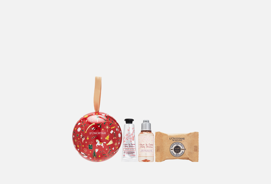 

подарочный набор миниатюр L'OCCITANE, Очаровательный Вишневый Цвет 3 шт
