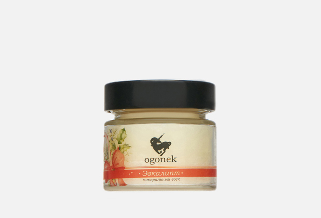 Изображение товара Ароматическая свеча Ogonek Eucalyptus новогодняя с деревянным фитилем 100 мл