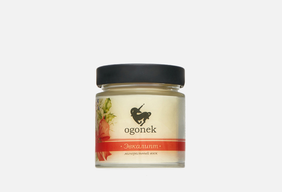 Изображение товара Ароматическая свеча Ogonek Eucalyptus 200 мл новогодний дизайн натуральный аромат