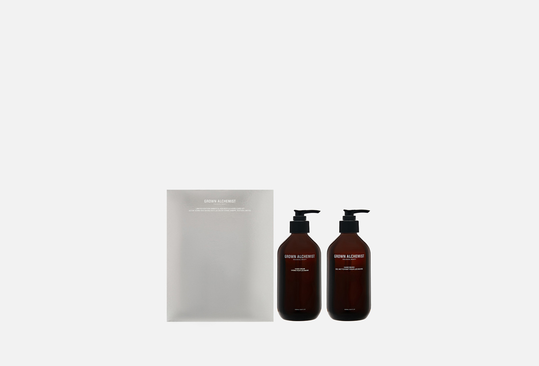 набор-дуэт для рук GROWN ALCHEMIST Amber Glass Bottle Limited Edition 2 шт набор дуэт для интенсивного восстановления кожи рук grown alchemist soothe