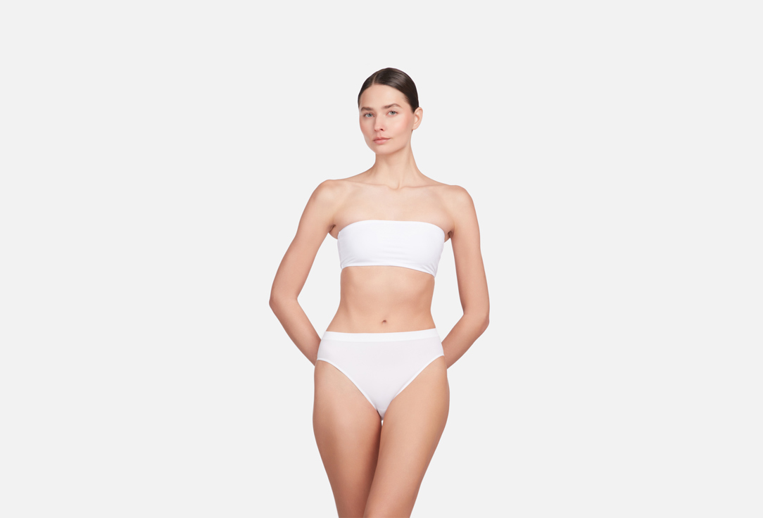 Изображение товара Женские бесшовные трусы INNAMORE Seamless bianco макси хлопковая ластовица