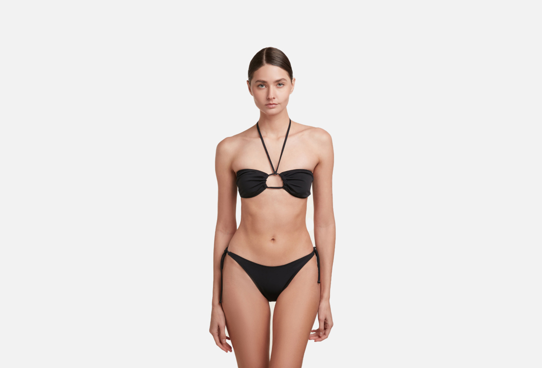 Изображение товара Купальный топ MY NYMPH Тейо черный для женщин идеально подходит для пляжа и плавания