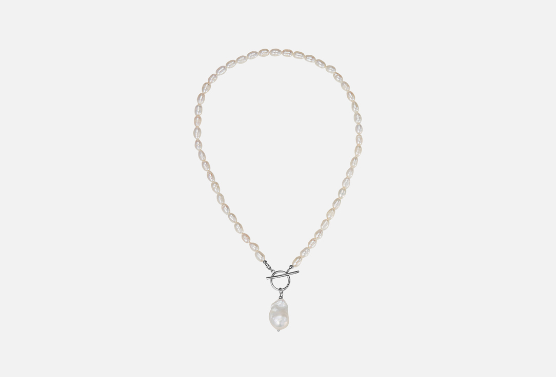 Изображение товара Колье Jewel4u с большой жемчужиной, длина 42 см, замок Тогл