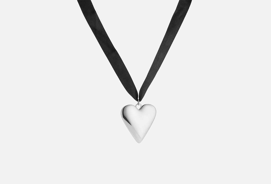 

Чокер JEWEL4U, Серебристое сердце на ленте 1 шт