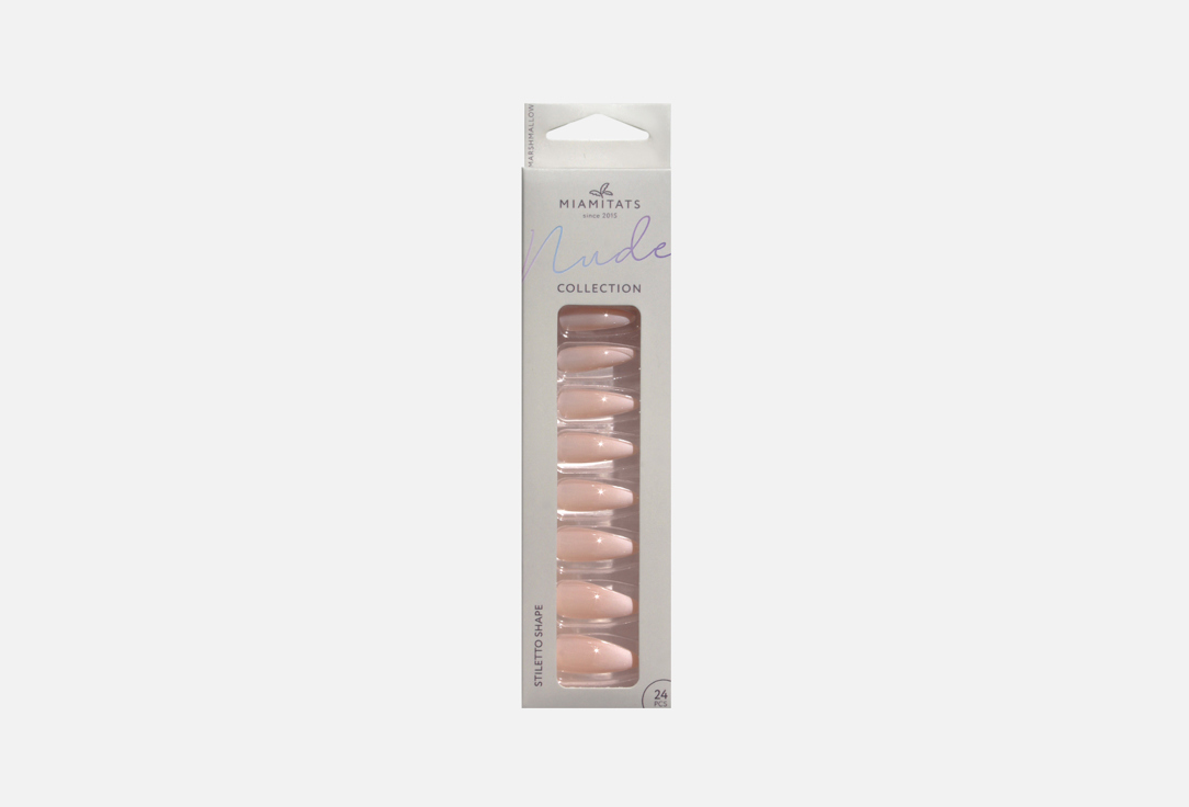 цена Набор накладных ногтей MIAMITATS NUDE Marshmallow 1 шт
