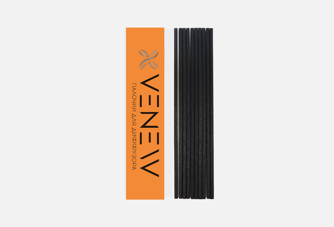 Палочки для диффузора VENEW 22cm/5mm black fiber 10 шт палочки для диффузора venew 22cm 3mm rattan 25 шт