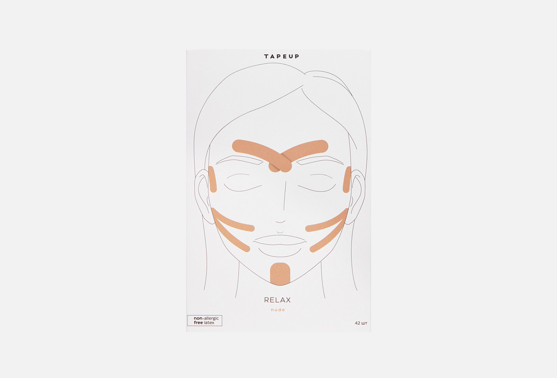 

Кинезиотейпы для лица TAPEUP, TAPEUP HOLLYWOOD NUDE 42 шт