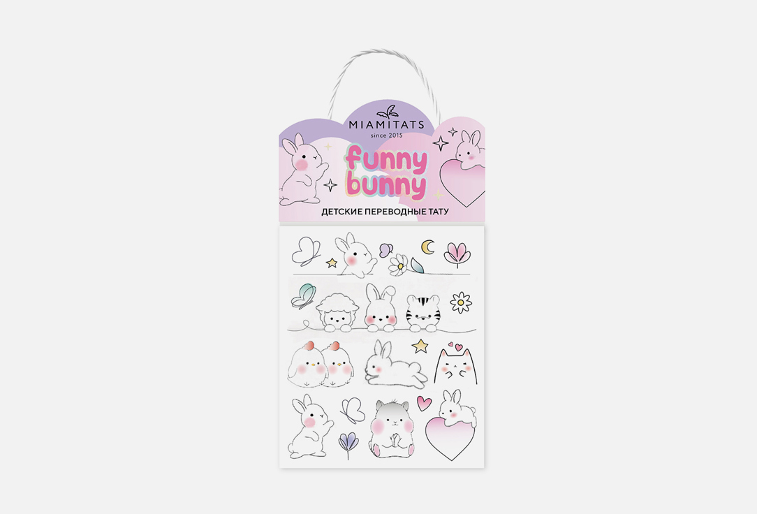 Переводные тату MIAMITATS KIDS Funny Bunny 1 шт 2021 kids bunny 3d hoodies