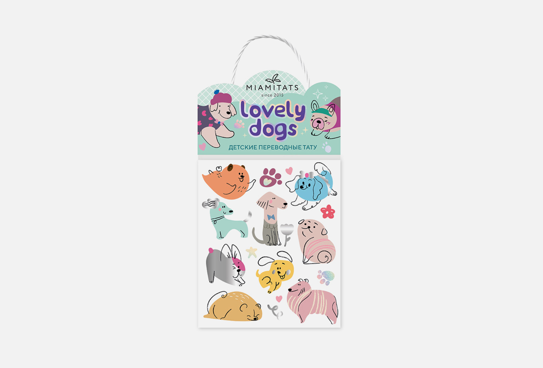 

Переводные тату MIAMITATS, KIDS Lovely Dogs 1 шт