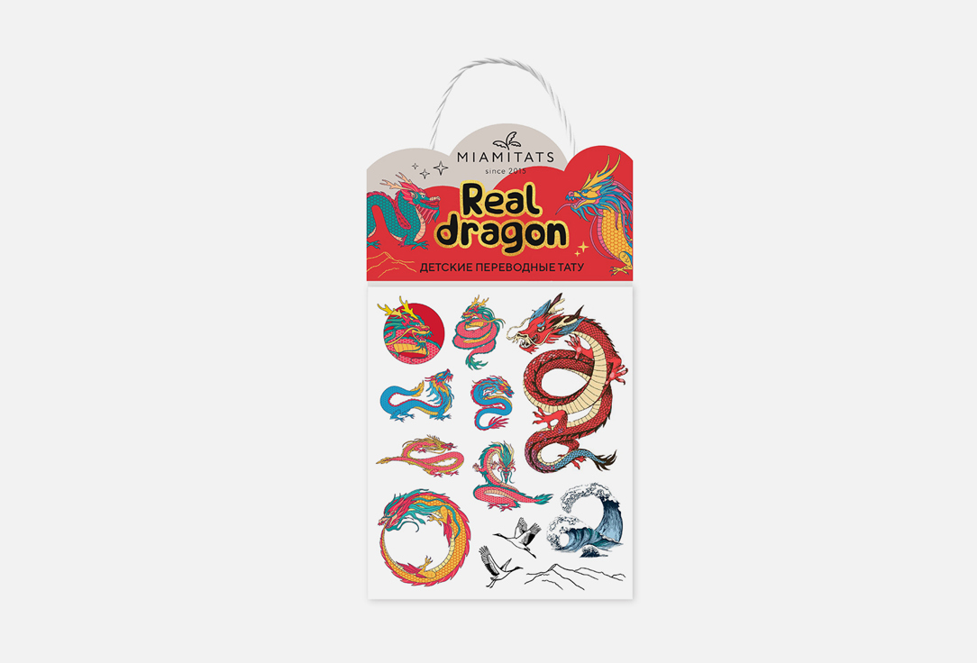 Изображение товара Переводные тату MIAMITATS KIDS Real Dragon безопасные и яркие временные украшения для тела