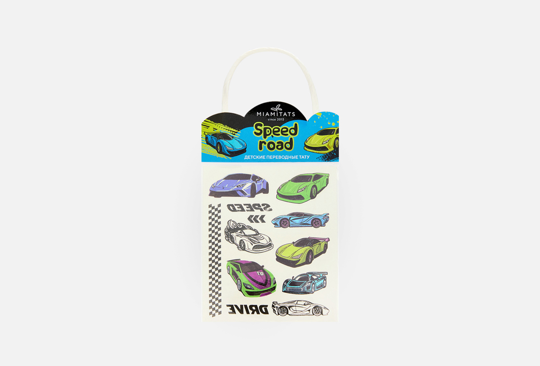

Переводные тату MIAMITATS, KIDS Speed Road 1 шт