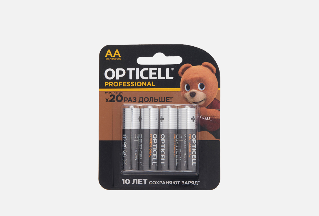 Изображение товара Батарейки Opticell PROFESSIONAL AA - щелочные батарейки LR6