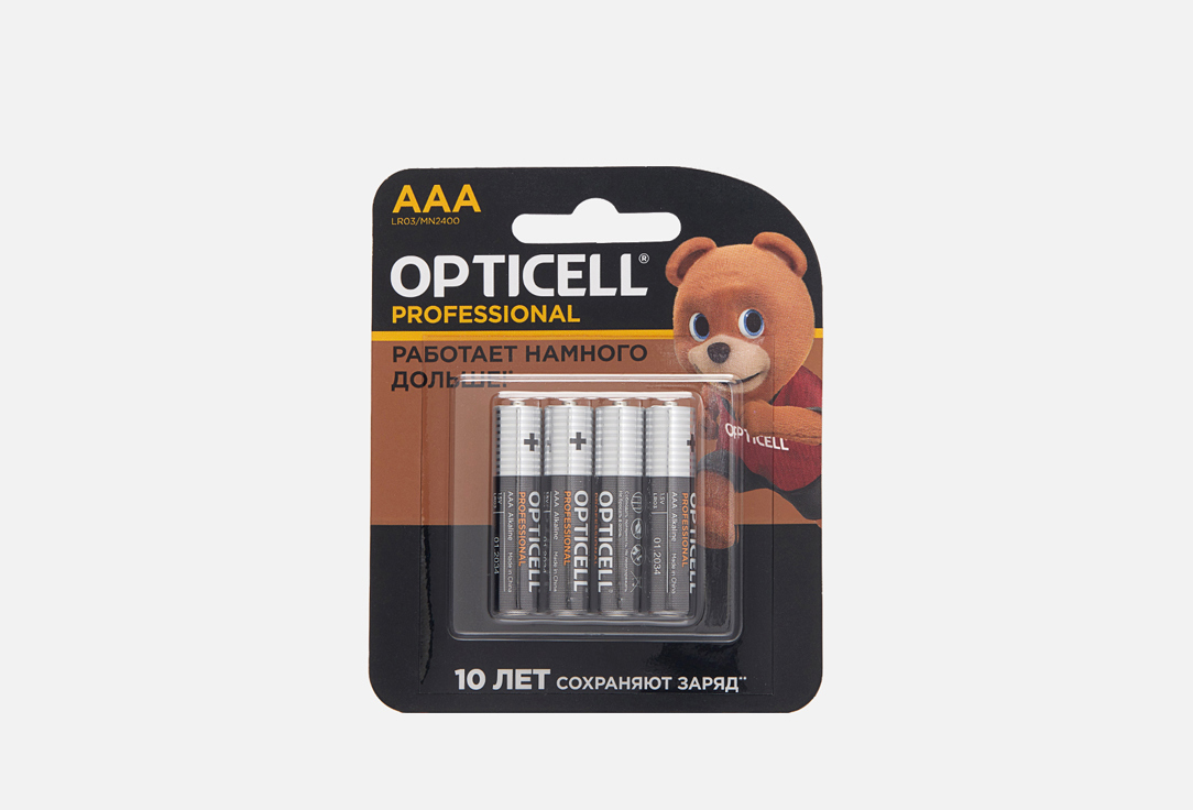 

Батарейки OPTICELL, PROFESSIONAL AAA 4 шт