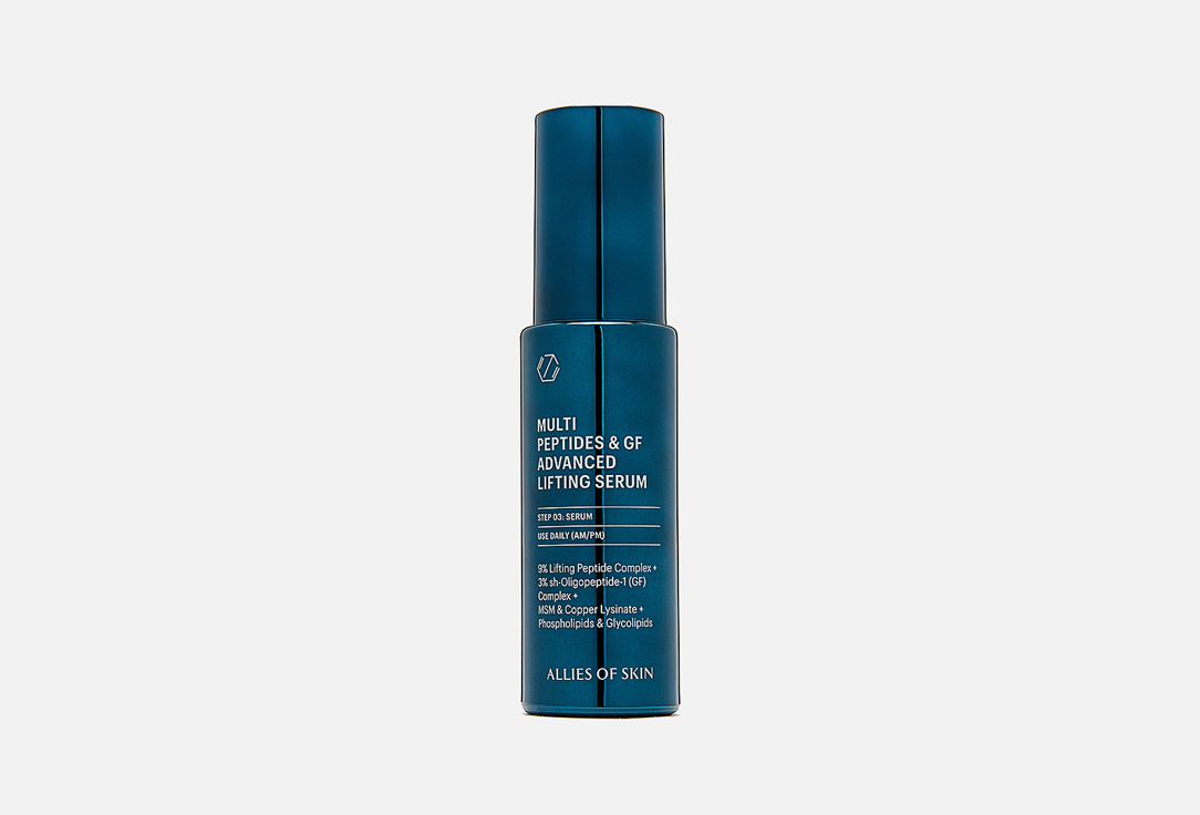 Изображение товара Разглаживающая сыворотка для лица Allies of Skin Multi Peptides Gf Advanced Lifting Serum 30 мл