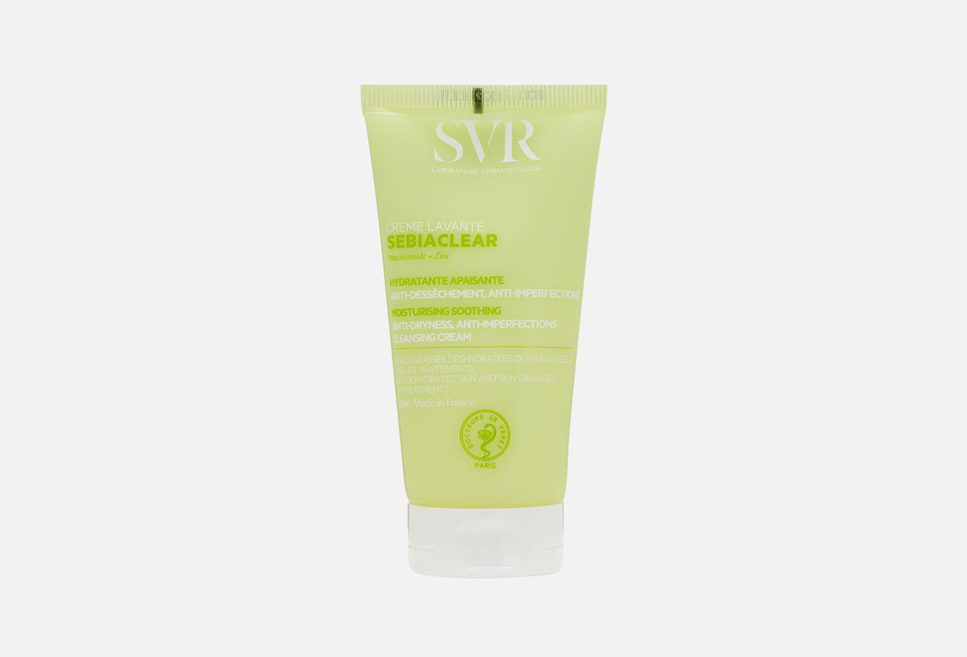 Очищающий крем для проблемной кожи лица SVR Creme lavante 55 мл жонзак пюр крем очищающий для проблемной кожи лица