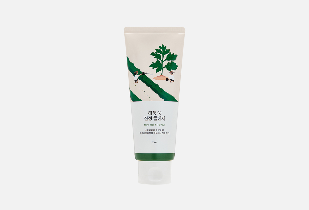 Round Lab Успокаивающая пенка для очищения лица Mugwort calming cleanser 150 мл — купить, цена в Москве