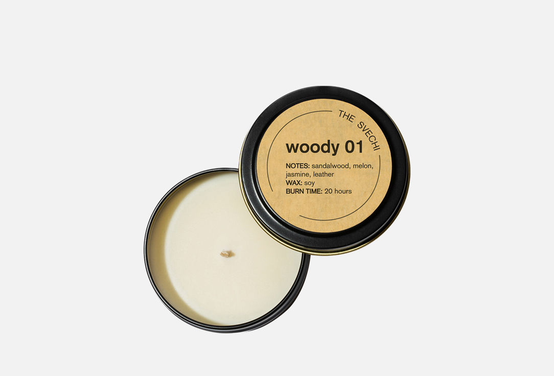 

Свеча THE SVECHI, Белый, Woody 01 80 мл