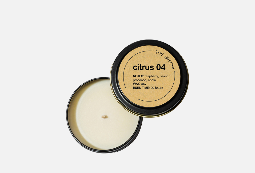 

Свеча THE SVECHI, Белый, Citrus 04 80 мл