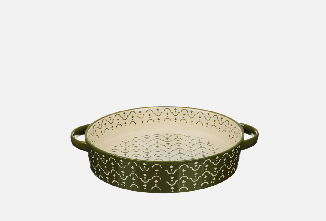 

Форма для запекания и сервировки BY, Зеленый, Зеленая 30,5 х 26 см 1600 мл