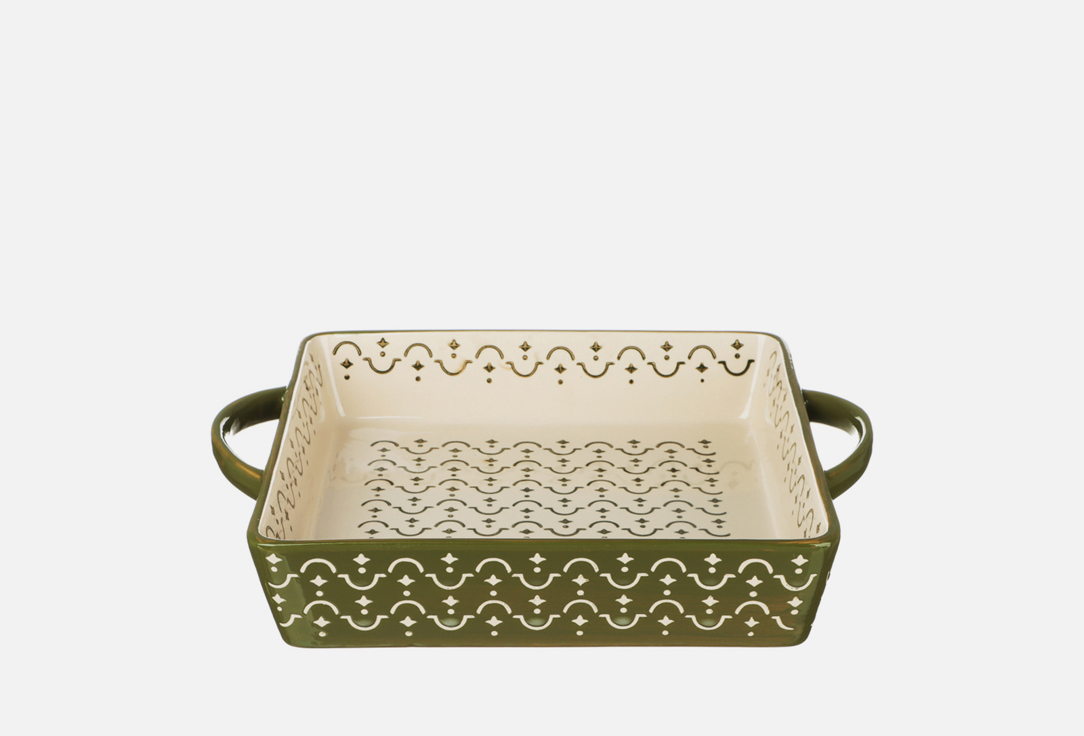 

Форма для запекания и сервировки BY, Зеленый, Зеленая 31,5 х 25,5 см 2400 мл