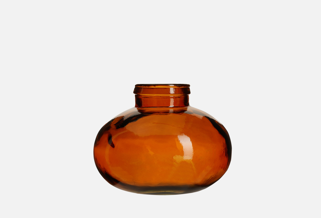 Ваза BY Orion brown 1 шт ваза размер h20см катушка серый стекло