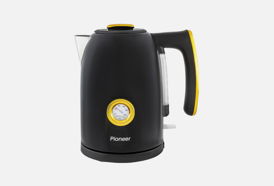 Чайник PIONEER KE560M black 1 шт чайник pioneer ke560m black 1 7л нерж контроллер strix датчик температуры