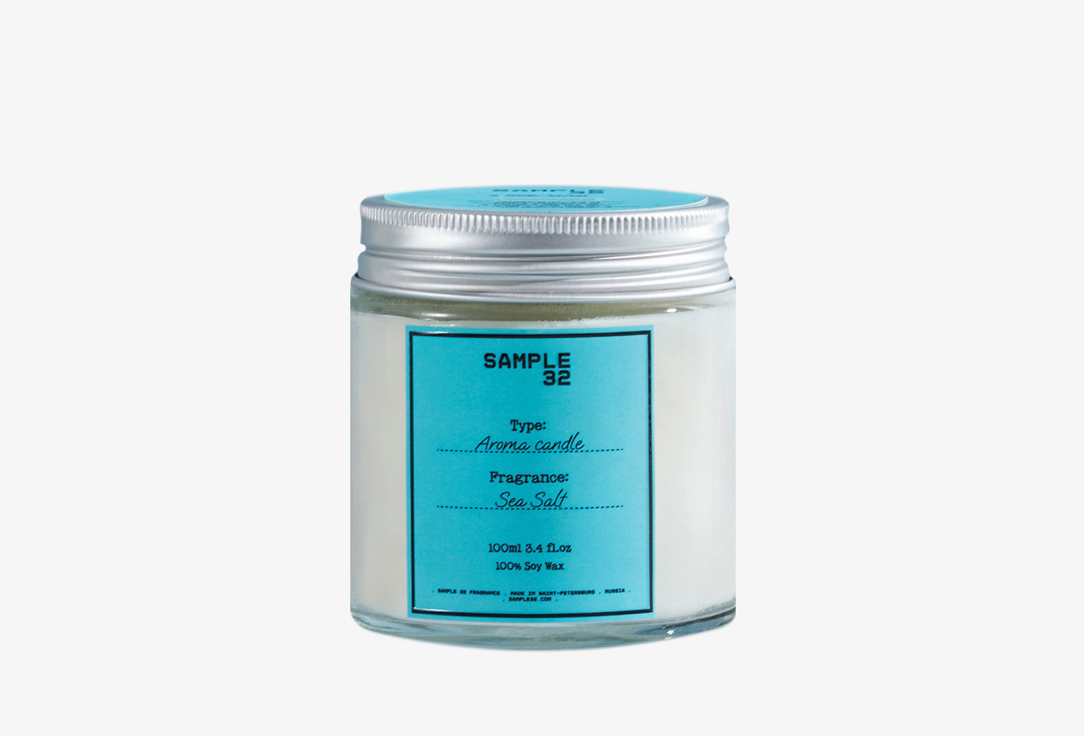 Ароматическая свеча SAMPLE 32 Sea Salt 100 мл аромасвеча sample 32 irish white 500 мл
