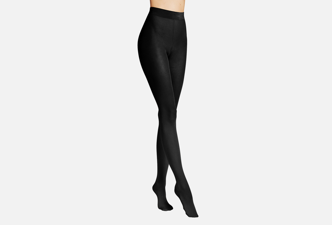 Изображение товара Колготки Wolford PURE SHIMMER 40 den черные с эффектом макияжа и склеенными швами
