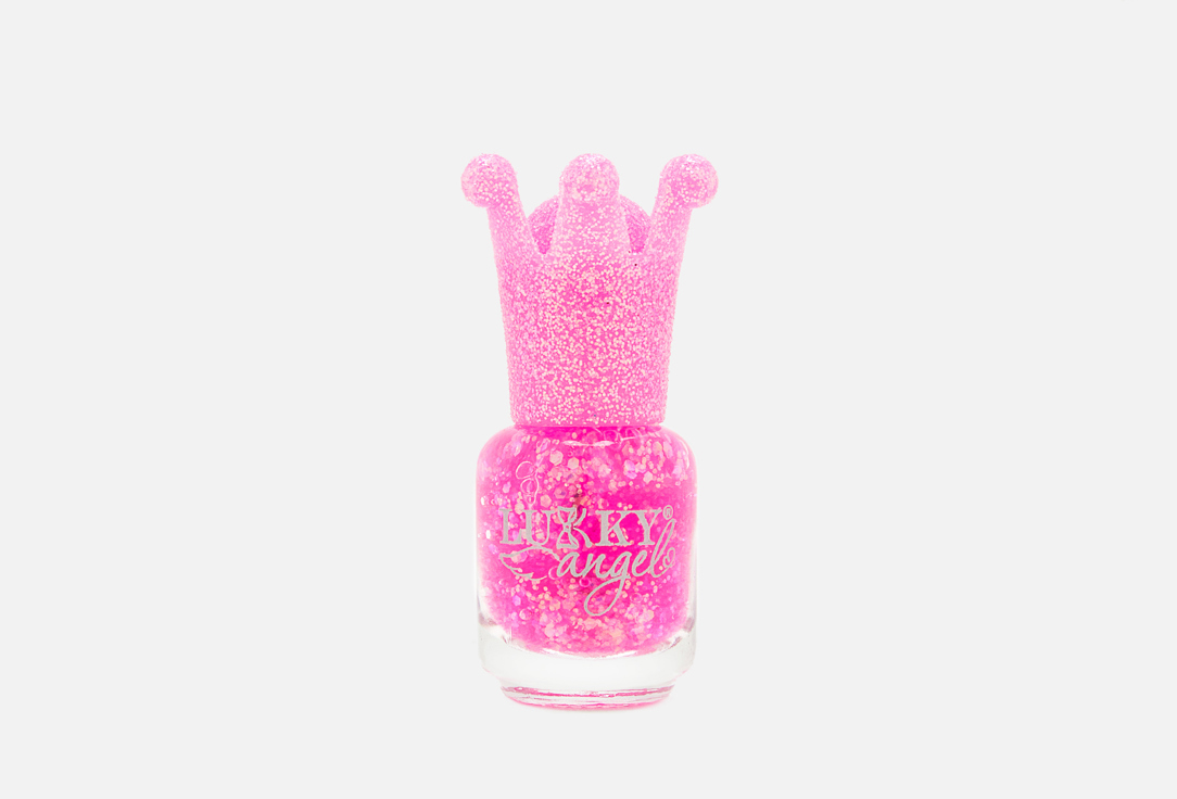 Лак для ногтей Lukky Конфетти ярко-розовый с блестками