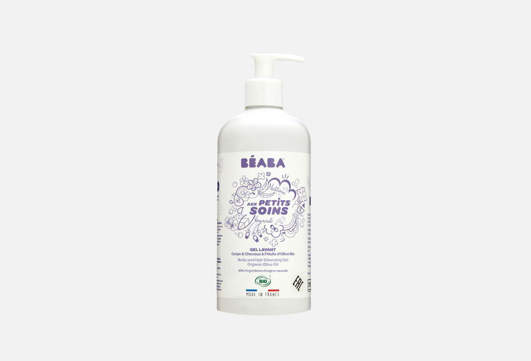 

детский гель для купания BEABA, GEL LAVANT BIO 500 мл