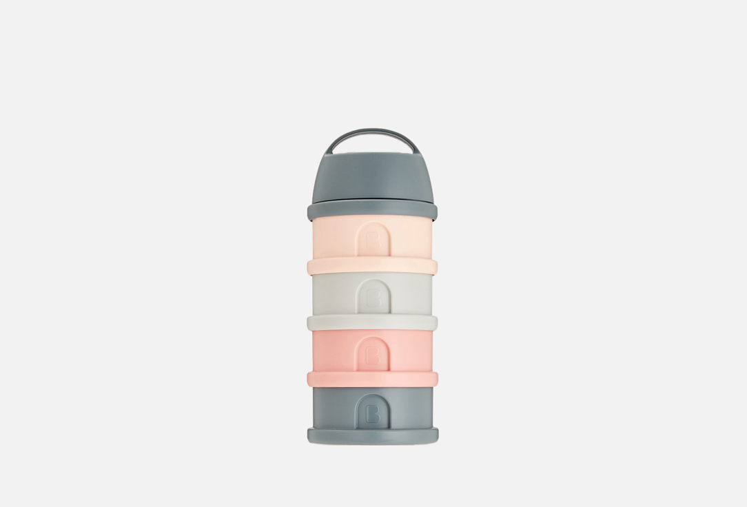 Набор контейнеров для детского питания BEABA MINERA GREY/PINK 4 шт