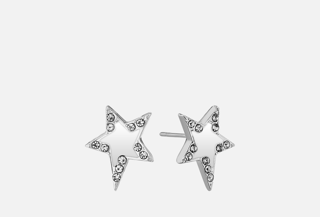 

Серьги АХ, ЧУДЕСНО, Белое мерцание 2 шт