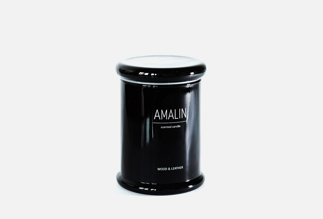 Ароматическая свеча AMALIN Wood & Leather 200 мл ароматическая свеча sample 32 wood leather 100 мл
