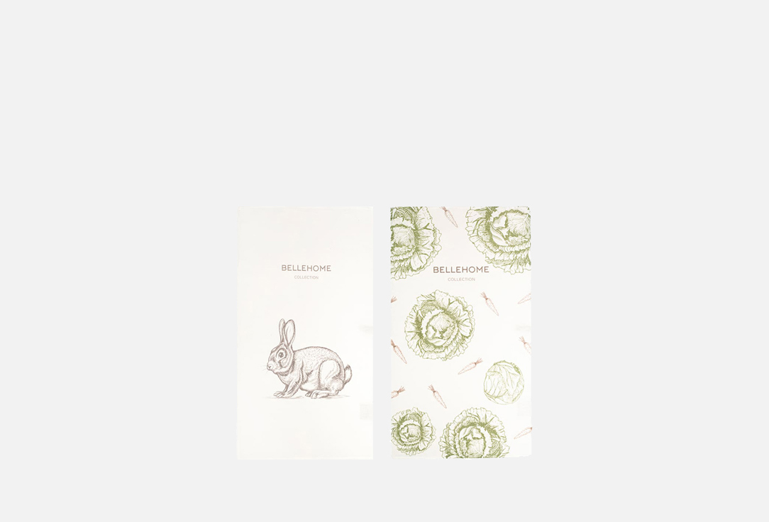 

Комплект столовых полотенец BELLEHOME, Принт, Bunny 40х70 2 шт