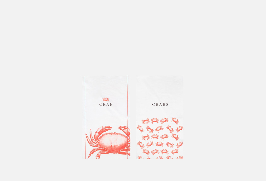 Комплект столовых полотенец BELLEHOME Crabs 1 шт комплект из 4 столовых полотенец yami комплект из 4 бежевый
