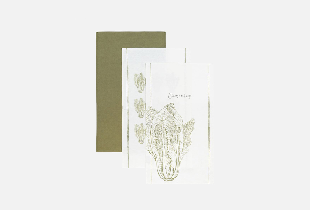 

Набор столовых полотенец BELLEHOME, Принт, Chinese cabbage 40х70 3 шт