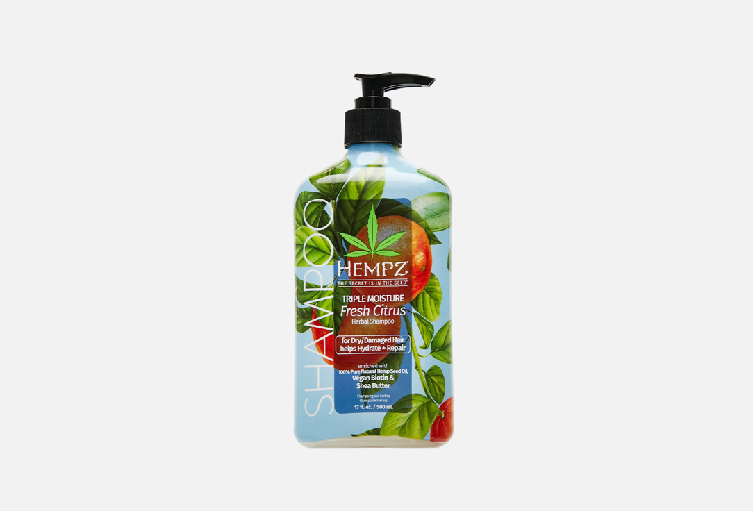 Увлажняющий Шампунь для волос HEMPZ Daily Herbal Replenishing  